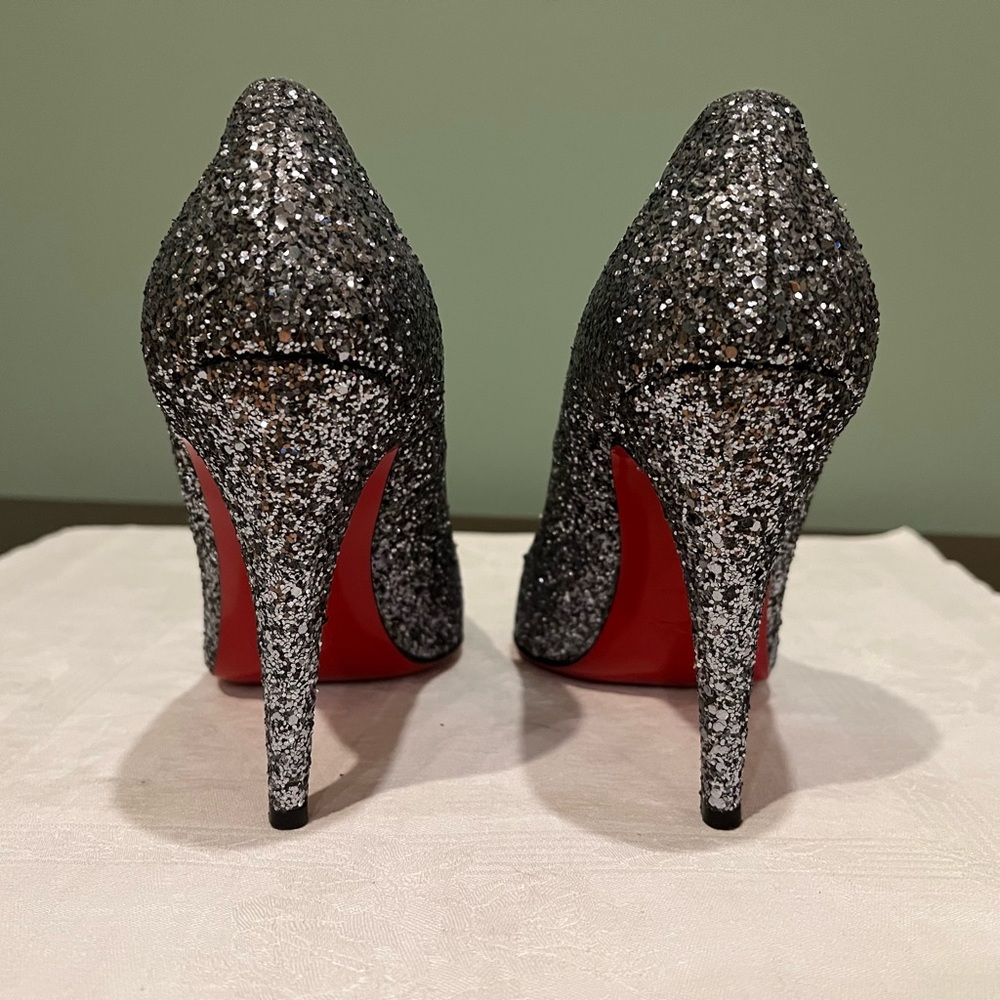 Christian Louboutin , Ron Ron 100 Glitter, Antracite - Picture 6 of 9